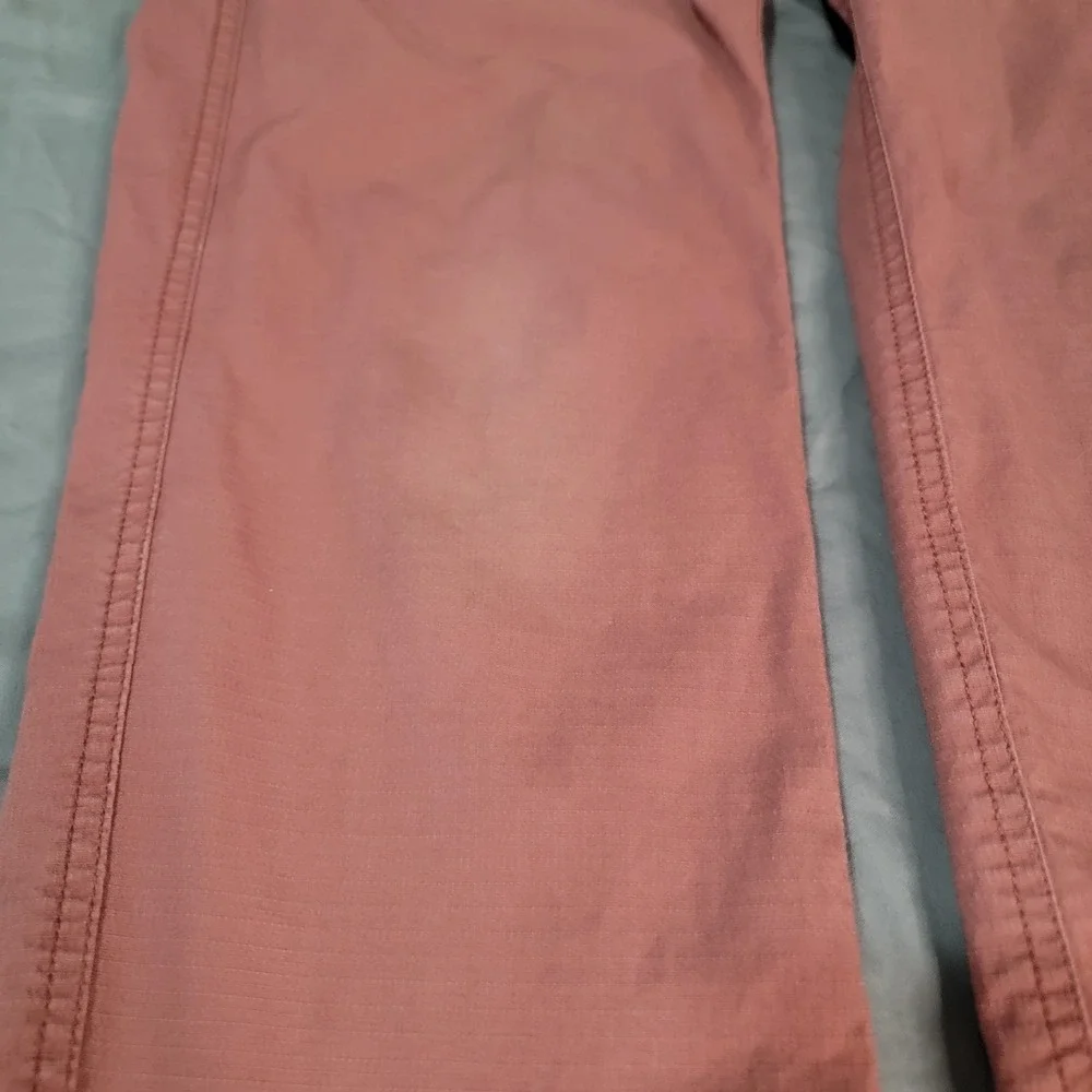 Vuori Ripstop Pants Men's Medium Red Stretch Drawstring V412 Hiking Outdoors